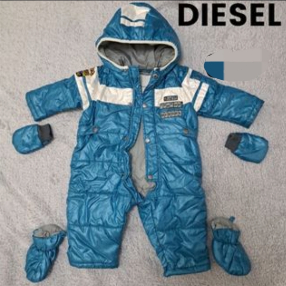 Diesel Baby Boy Blue Snowsuit 3m NWT